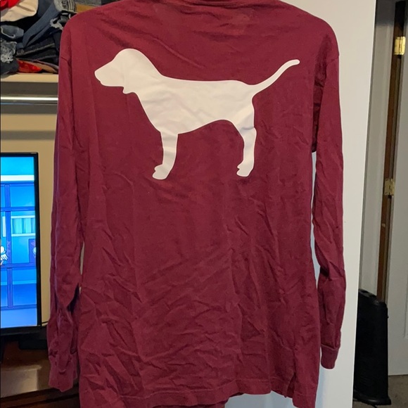 PINK brand burgundy long sleeve - Picture 3 of 3